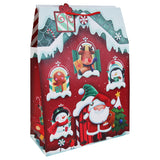 Christmas Santa's Grotto XL Gift Bag | Red, Rope Handles, Glossy Finish