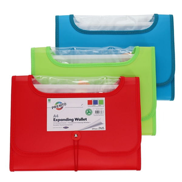 Premto A4 13-Pocket Expanding File Organizer
