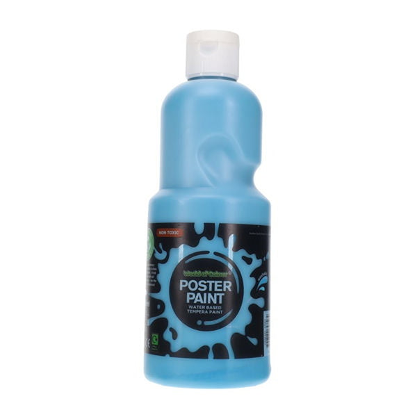 World of Colour Vibrant and Versatile Cyan Poster Paint | 500ml