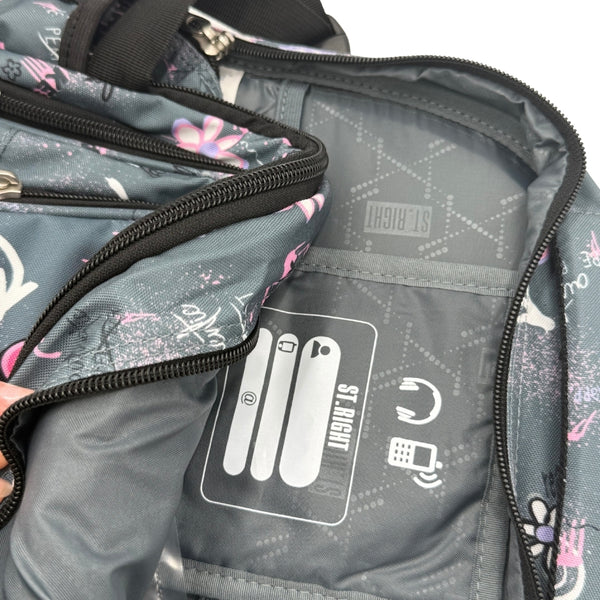 St. Right Good Vibes Backpack - 17 Inch - Durable Fabric