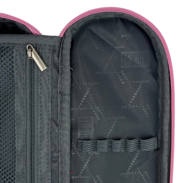 St. Right Pastel Pixels Pencil Case | Durable Fabric, Double Zipper Closure