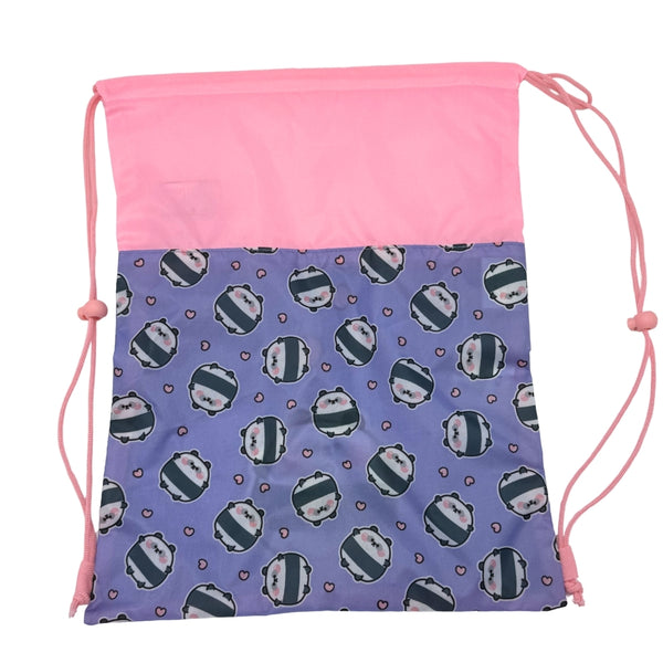 St. Right Happy Panda Shoe Bag | Durable Fabric, Compact Size