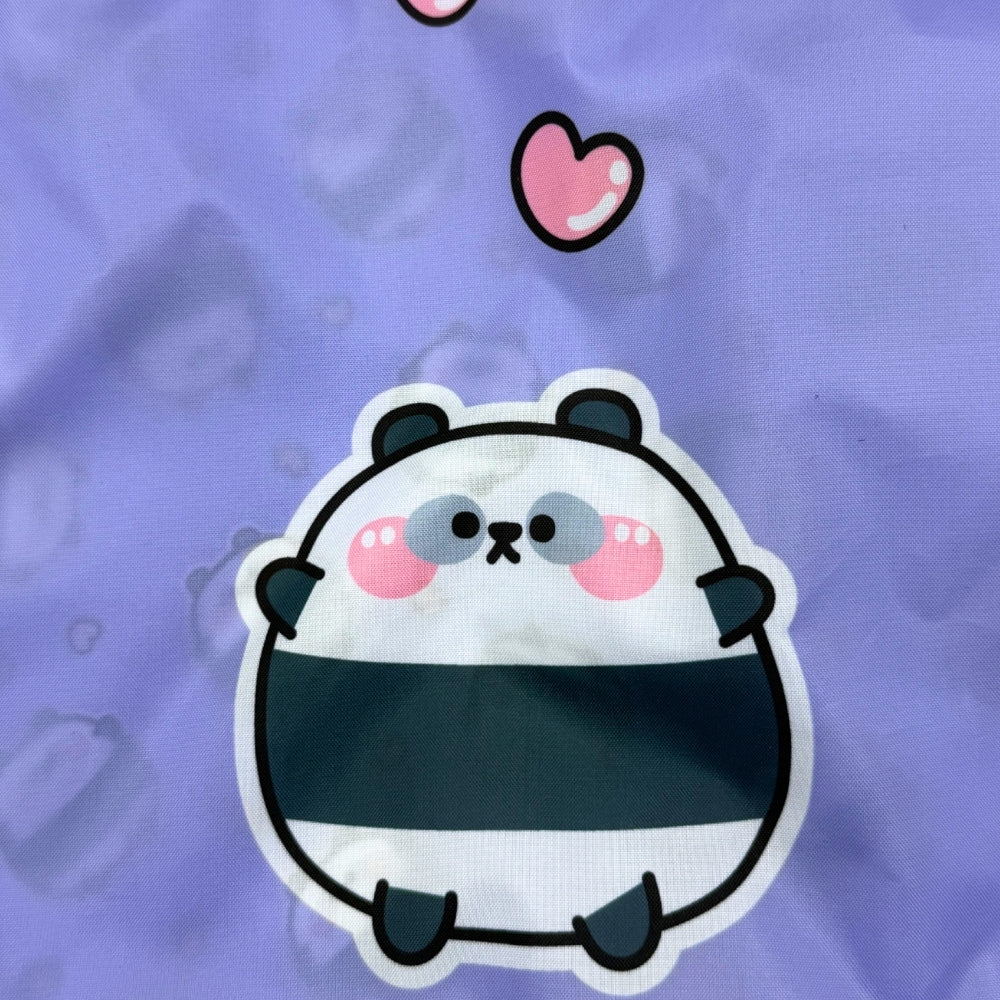St. Right Happy Panda Shoe Bag | Durable Fabric, Compact Size