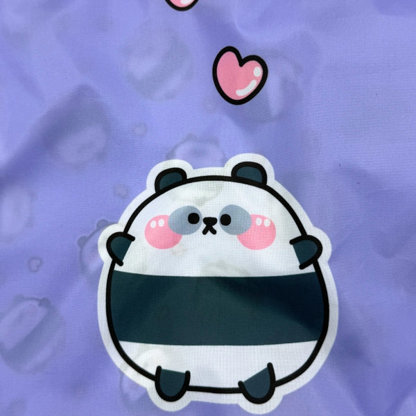 St. Right Happy Panda Shoe Bag | Durable Fabric, Compact Size