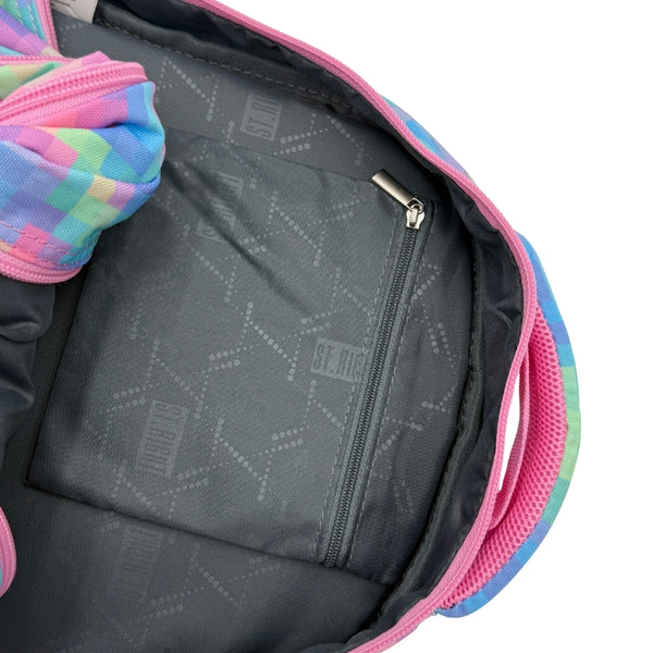 St. Right Pastel Pixels Backpack | 15" | Multicolor