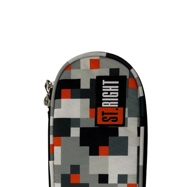 St. Right Pixelated Camouflage Pencil Case | Durable Fabric, Double Zipper