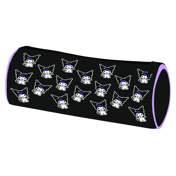 Kuromi Bold Character Design Tube Pencil Case | Durable Fabric