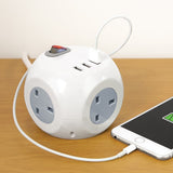 Benross Compact Cube Socket | 3 Way 1.4M 