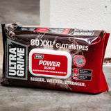 UltraGrime Pro Power Scrub XXL Clothwipes | Pack of 80