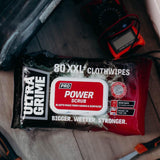 UltraGrime Pro Power Scrub XXL Clothwipes | Pack of 80