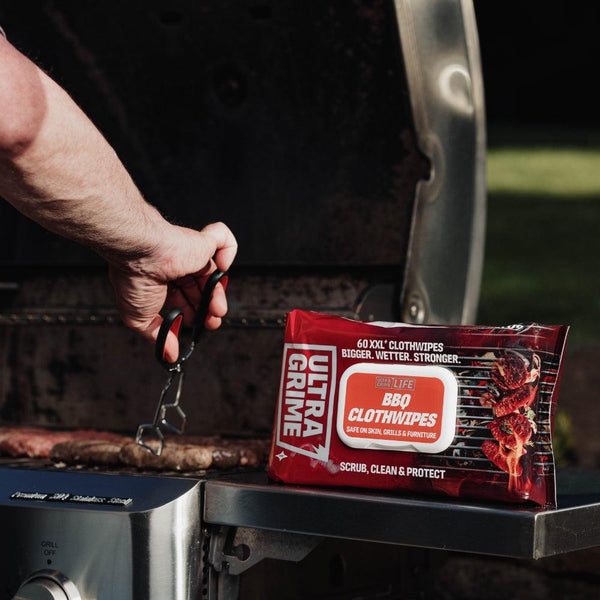 UltraGrime XXL+ Barbecue Clothwipes | Durable and Pre-Moistened | Pack of 30