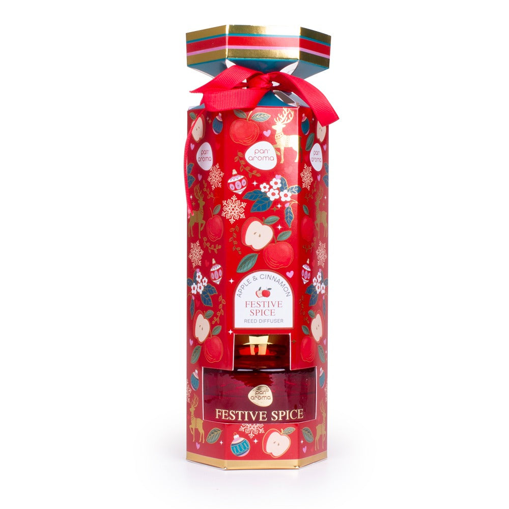 Pan Aroma Festive Spice Reed Diffuser | Cinnamon, Clove & Orange Scent