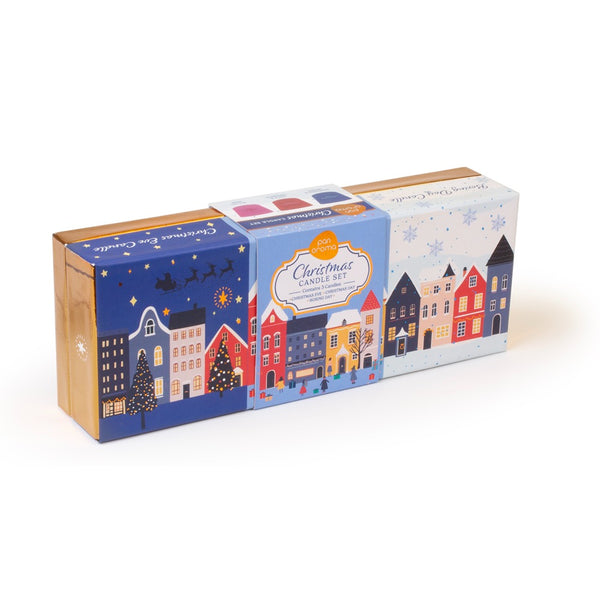 Pan Aroma Mixed Christmas Candle Set | Festive Scents & Colors