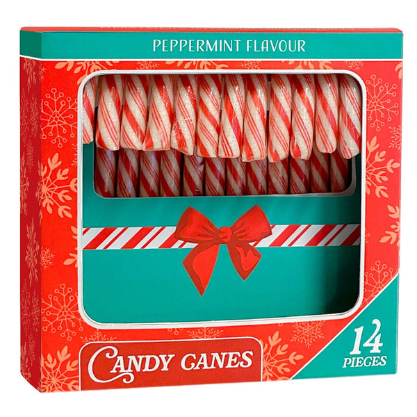 Christmas Peppermint Candy Canes Sweets | Pack of 14, 168 g
