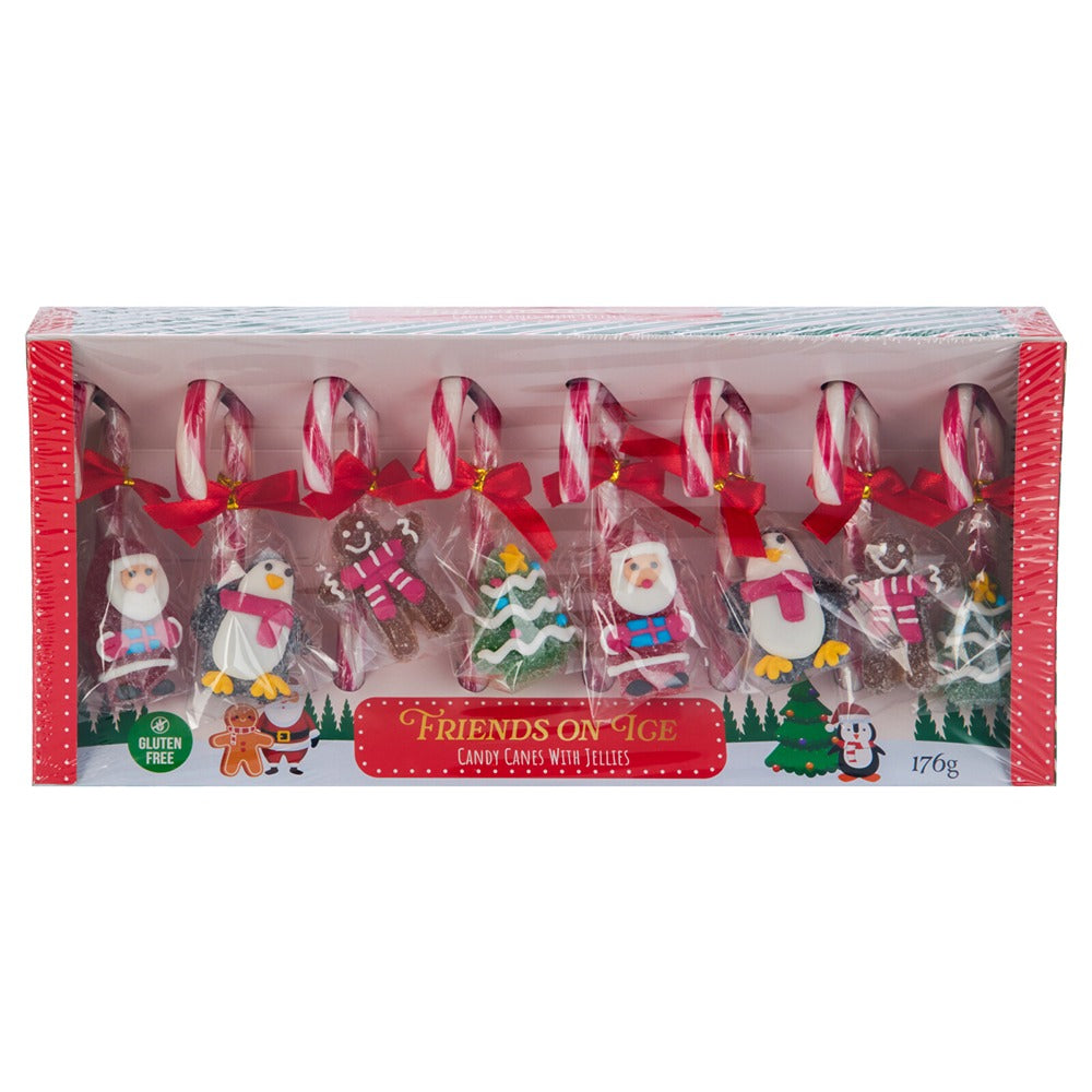 Christmas Friends on Ice Candy Canes & Jellies Gift Box | 176g, gluten free
