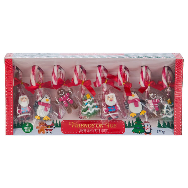 Christmas Friends on Ice Candy Canes & Jellies Gift Box | 176g, gluten free