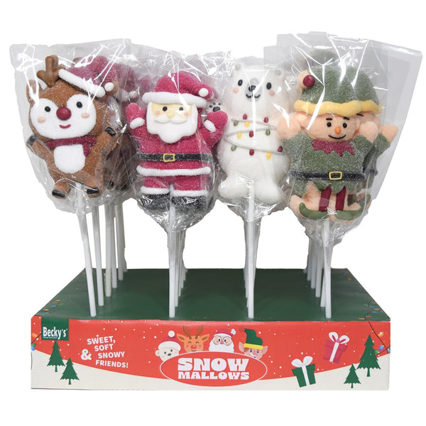 Christmas Arctic Friends Marshmallow Lollipop | 45 g, Assorted Characters