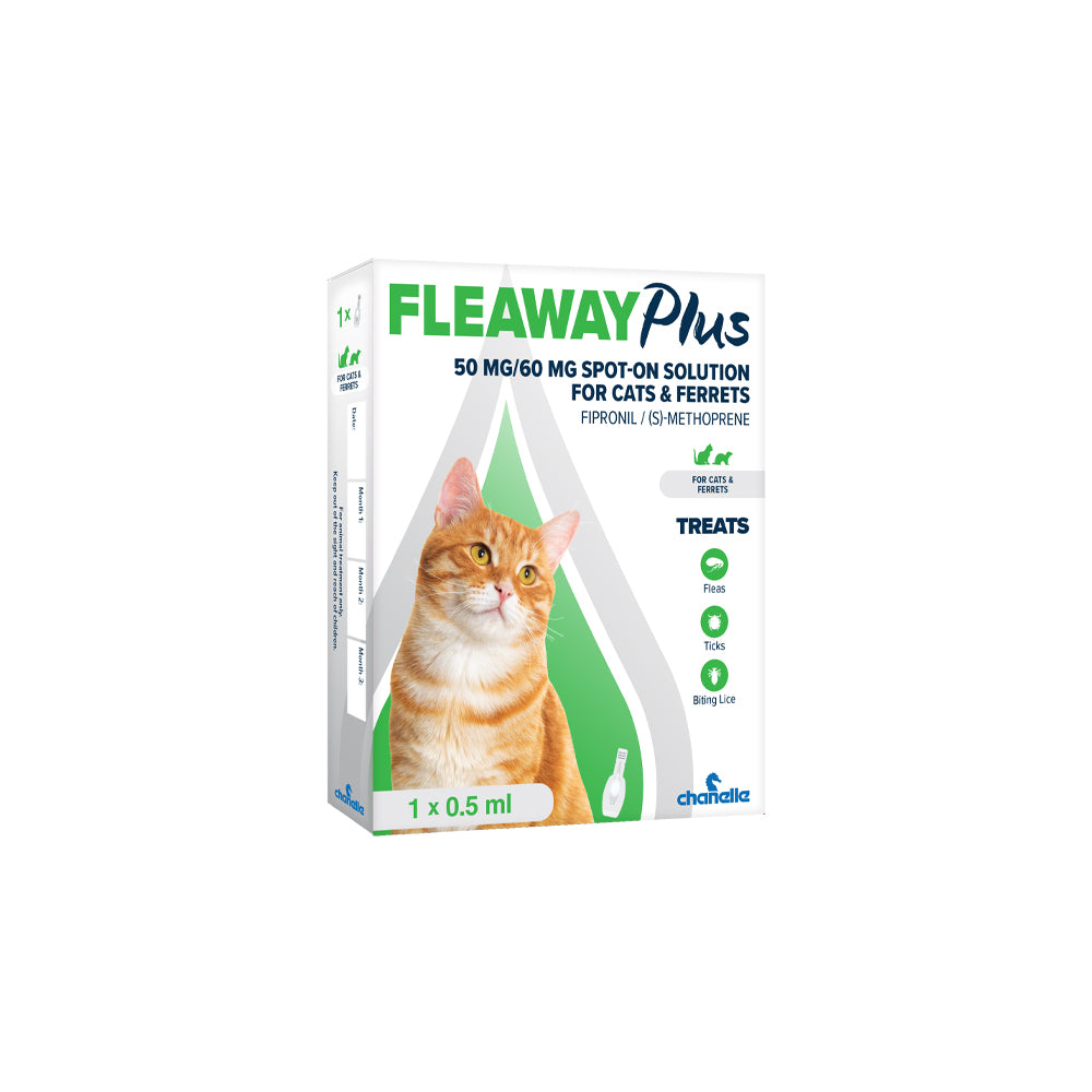 Fleaway Plus Cat Spot-On Treatment - 50mg - 1 Applicator