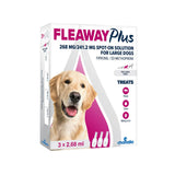 Fleaway Plus Large Dog Flea and Tick Spot-On Solution | Pack of 3 x 2.68ml
