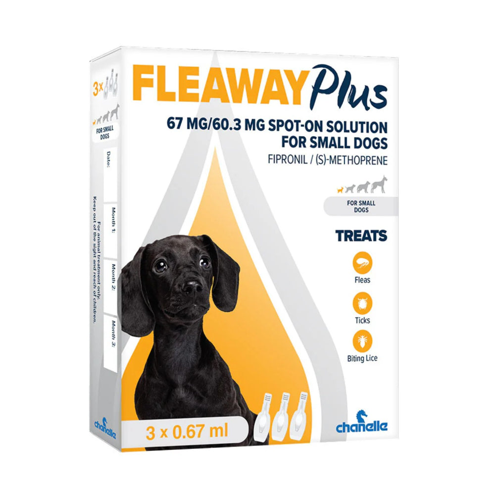 Fleaway Plus Small Dog Spot-On Parasite Treatment | 67mg, 0.67 ml