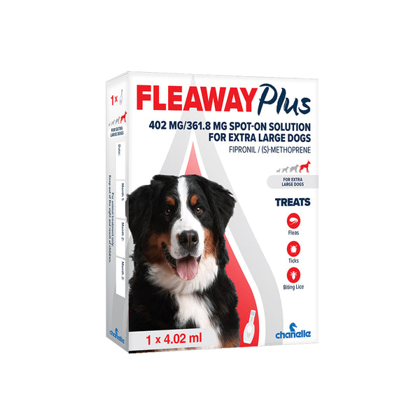 Fleaway Plus XL Dog Flea Treatment - 402mg - 3 Pack