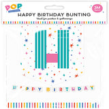 pop Colourful Polka Dot Happy Birthday Bunting | 3M