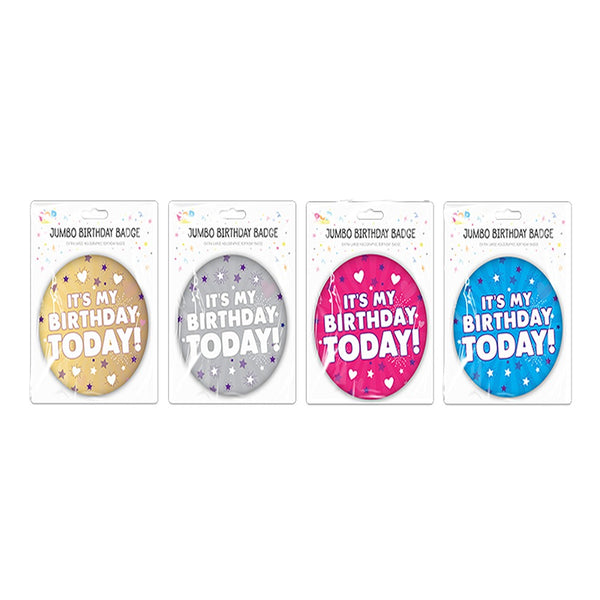 pop Jumbo Happy Birthday Badge 