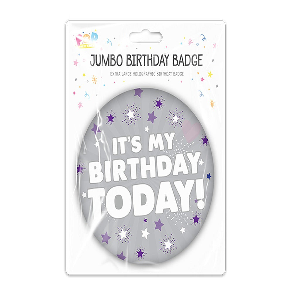 pop Jumbo Happy Birthday Badge 