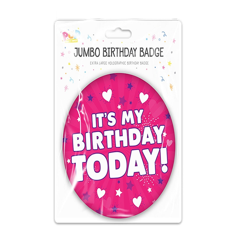 pop Jumbo Happy Birthday Badge 