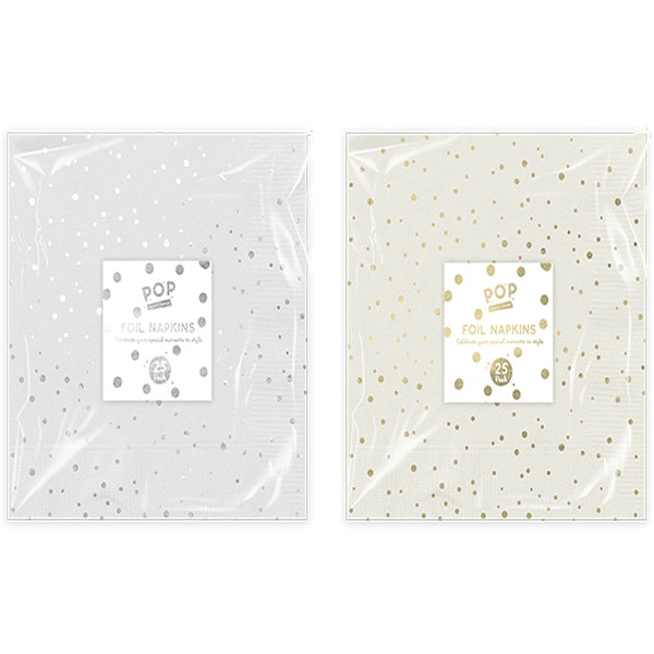 Pop Metallic Foil Napkins | 25pk 