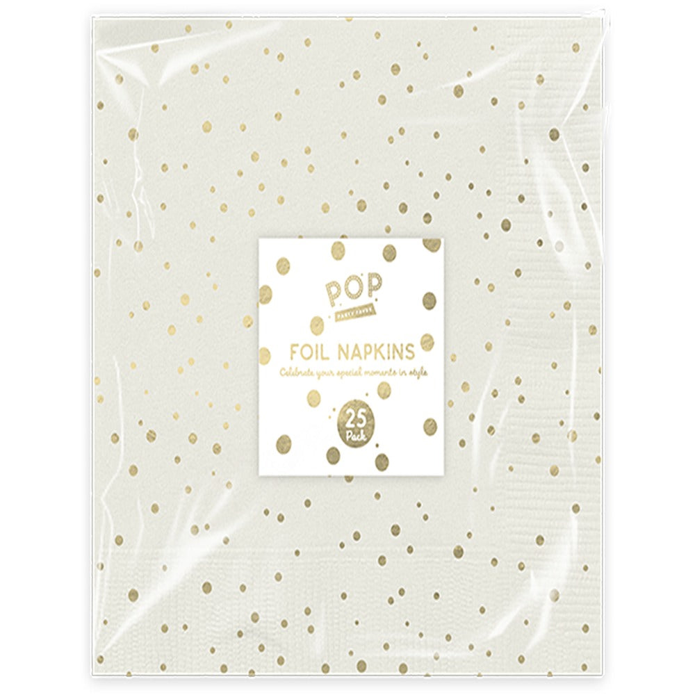 Pop Metallic Foil Napkins | 25pk 