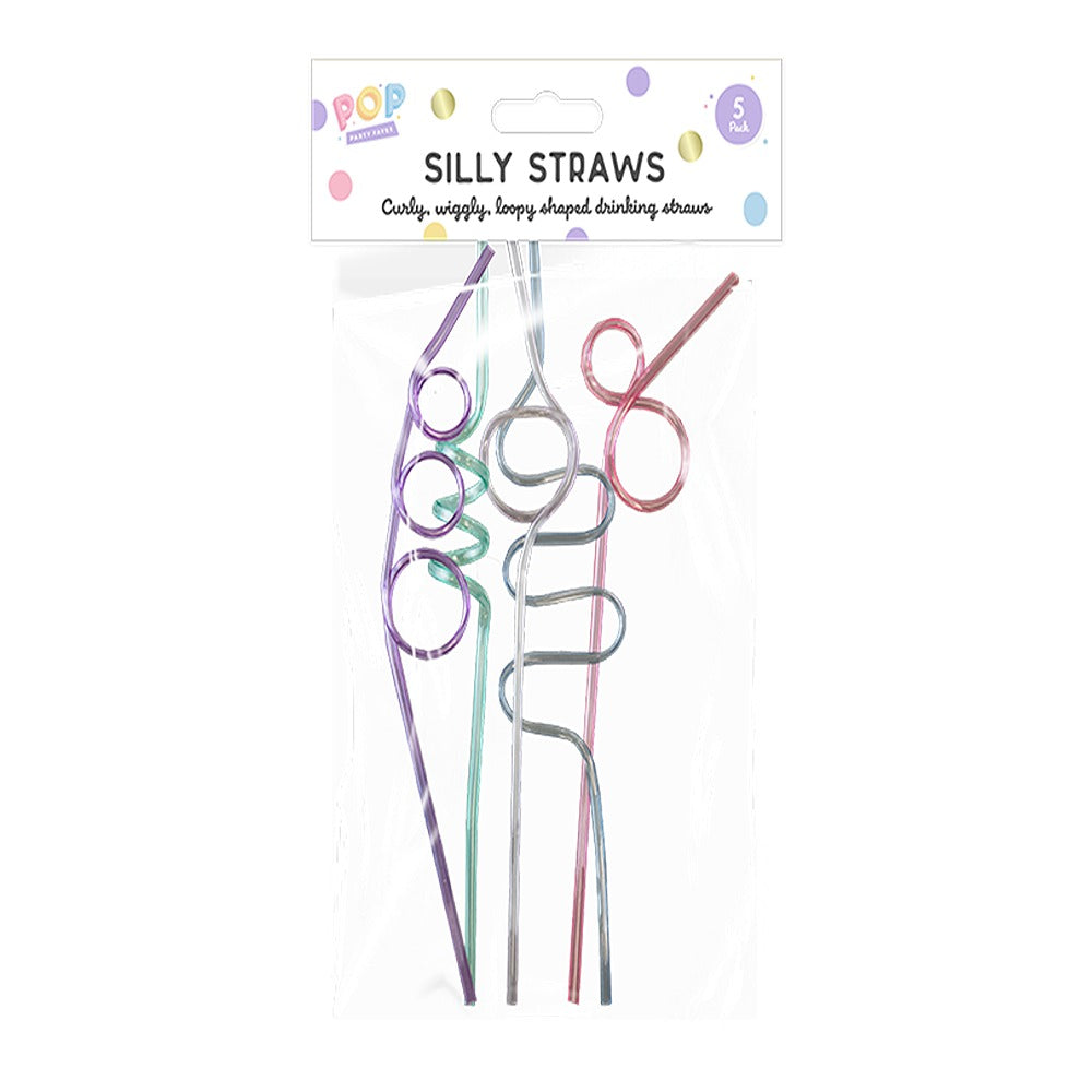 pop Pastel Silly Straws | 5pk 