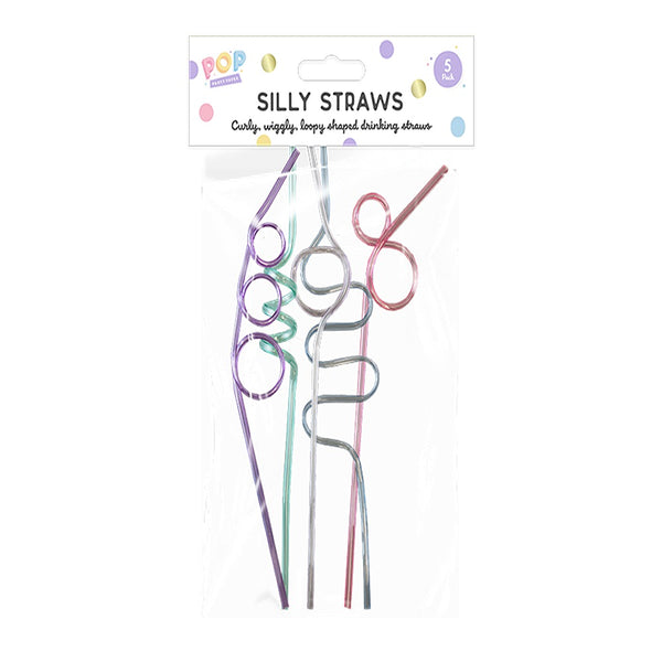 pop Pastel Silly Straws | 5pk 