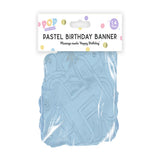 pop Pastel Happy Birthday Banner | 1.4M