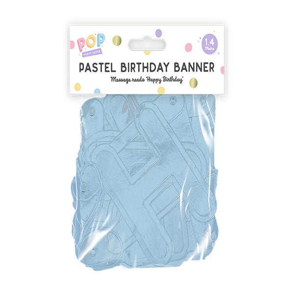 pop Pastel Happy Birthday Banner | 1.4M