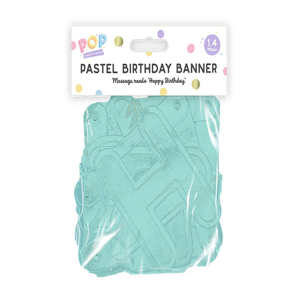 pop Pastel Happy Birthday Banner | 1.4M
