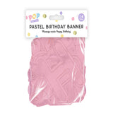 pop Pastel Happy Birthday Banner | 1.4M