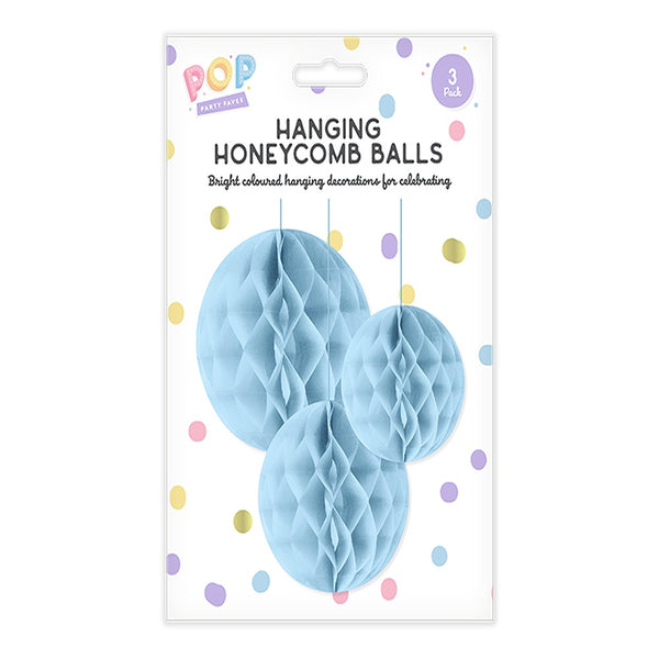 pop Pastel Honeycomb Hanging Decorations | 3pk