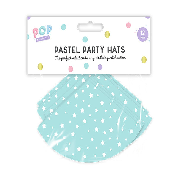 Pop Pastel Party Hats | 12pk