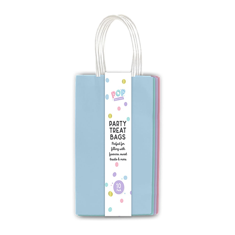 Pop Pastel Multicolour Paper Treat Bags | 10pk