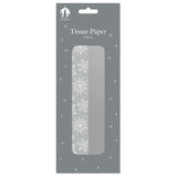 Christmas Silver Snowflake Gift Tissue Paper | 8 Sheets, Assorted Designs