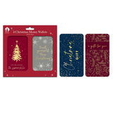 Christmas Contemporary Money Wallets | Pack of 4, Assorted Designs, Envelopes