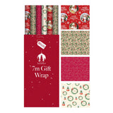 Tallon 7m Traditional Christmas Gift Wrap | Assorted Designs, Recyclable Paper