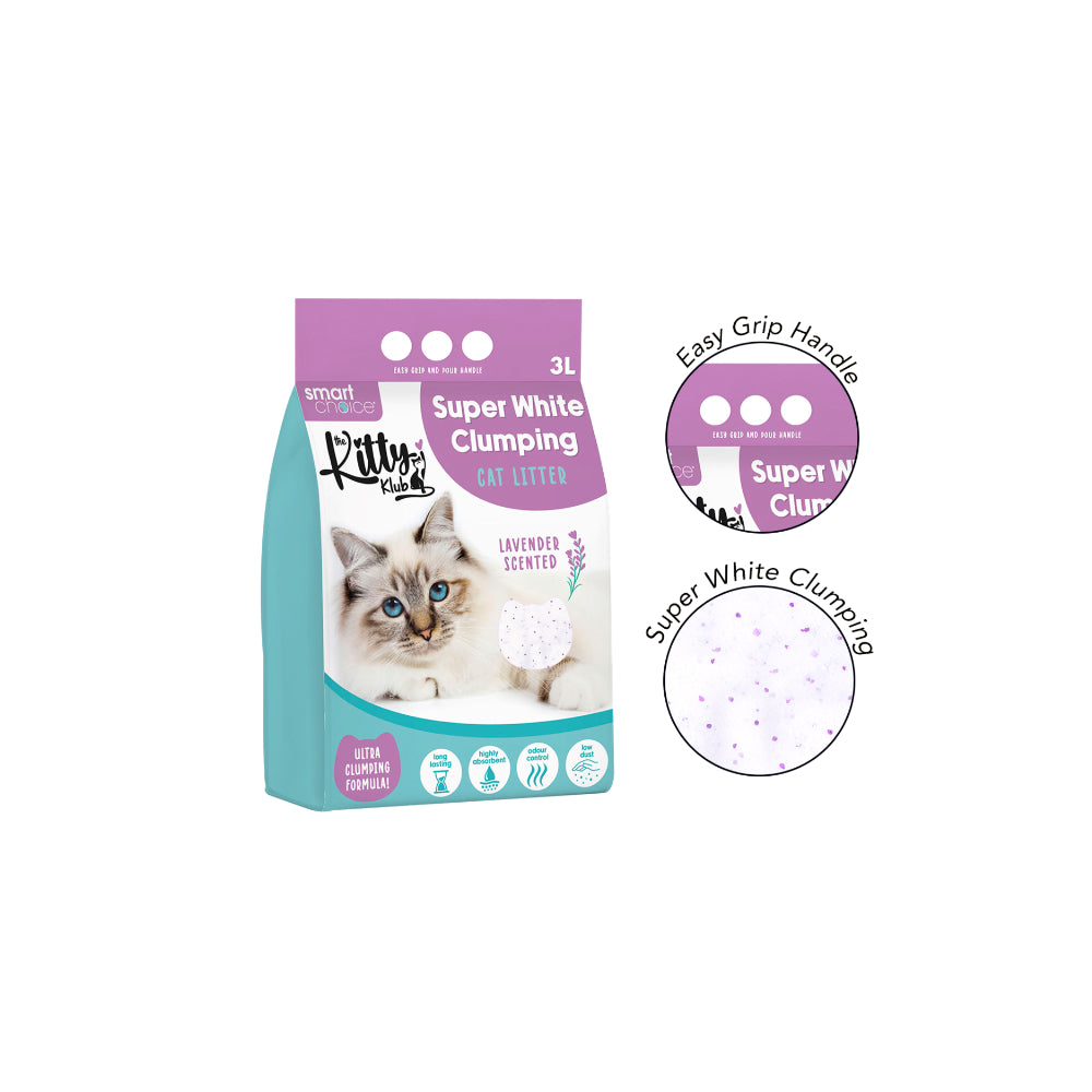 Smart Choice White Lavender Scented Clumping Cat Litter | 3L