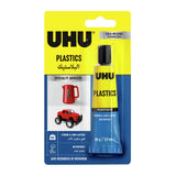 UHU Plastic Repair Adhesive | Transparent, Waterproof, 33ml