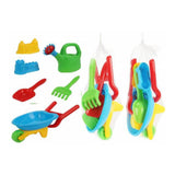 Beach Set with Wheelbarrow Sand Play Toys | Assorted Colours, Mesh Bag