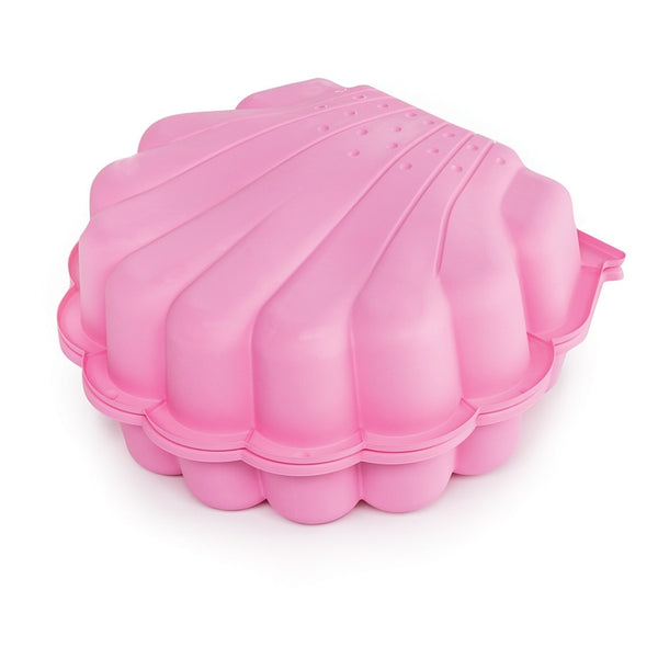 Paradiso Toys Pink Seashell Sandpit | 2 Piece Outdoor Play Set