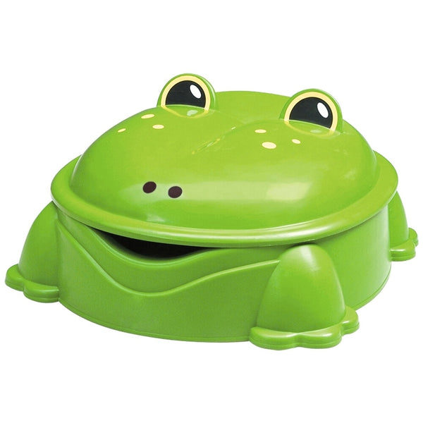 Paradiso Toys Green Frog Sandpit with Lid | Durable Plastic
