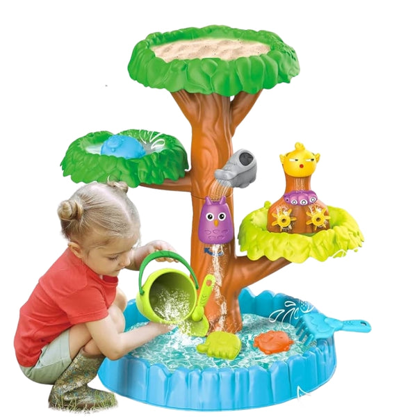 Paradiso Toys Tree Sand and Water Play Table | Animal Figures