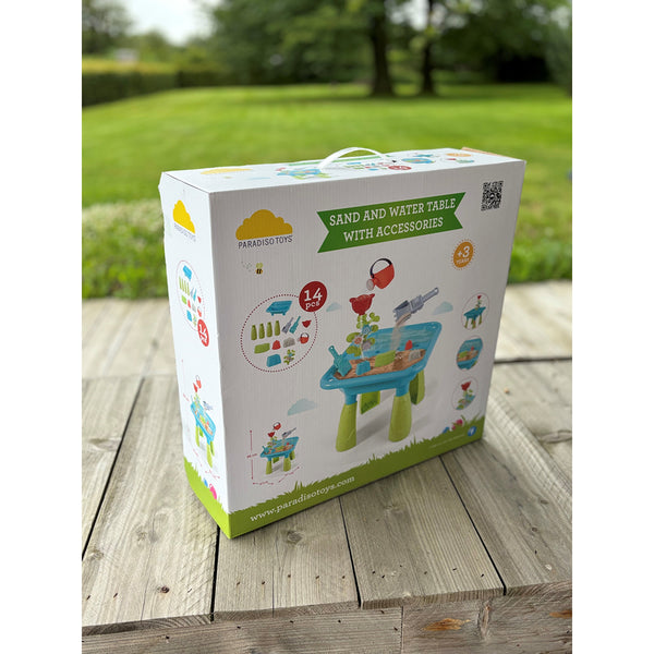 Sand and Water Activity Table Play Set | 14 Accessories, Ages 3+